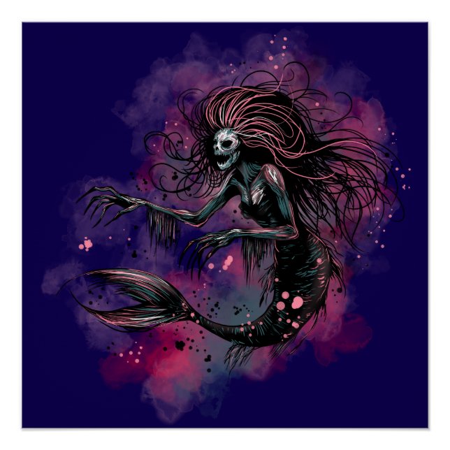 Póster Sirena de Mar Profundo (Anverso)
