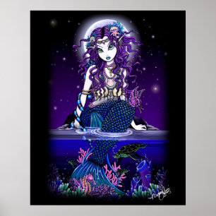 Póster Sirena de medianoche de "Uxia"