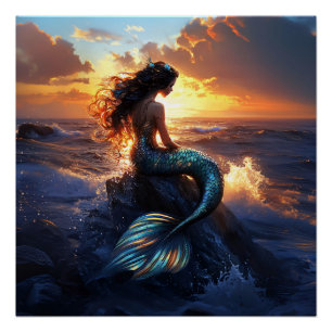 Póster Sirena de sol
