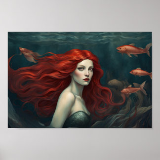 Póster Sirena del Poster Profundo