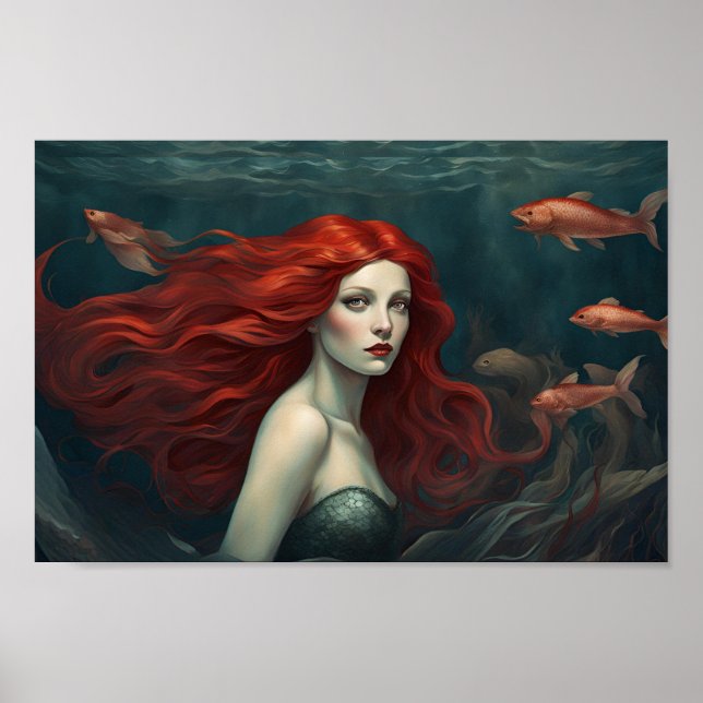 Póster Sirena del Poster Profundo (Frente)