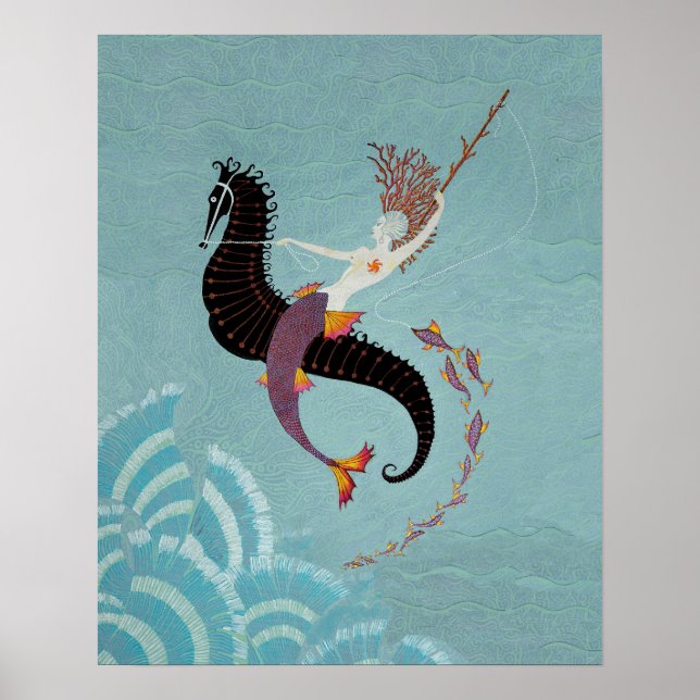 Póster "Sirena (después de Erte)" (Frente)