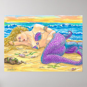 Póster Sirena el dormir
