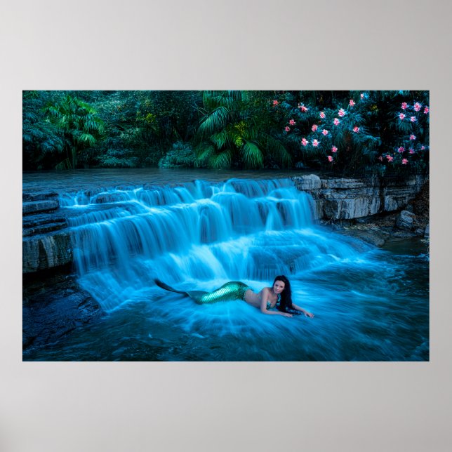 Póster Sirena en Cascada (Frente)