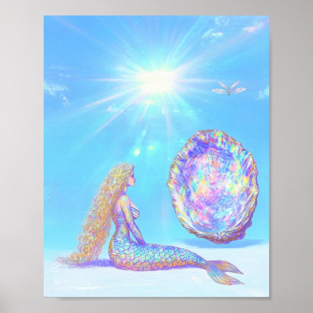 Póster Sirena | Imprimir, papel Poster de valor (mate) (Frente)
