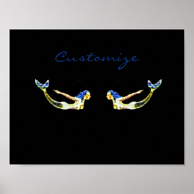 Póster Sirena nadando Thunder_Cove (Frente)