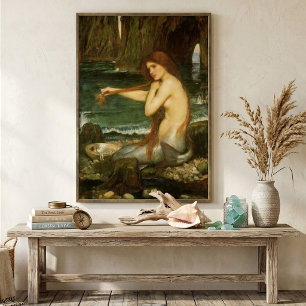 Póster Sirena por John William Waterhouse