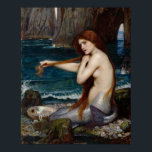 Póster "Sirena" por John William Waterhouse poster<br><div class="desc">Esta hermosa obra de arte,  llamada "Una sirena" fue hecha por John William Waterhouse. Murió en 1917,  haciendo de este magnífico trabajo de dominio público en Estados Unidos. https://commons.wikimedia.org/wiki/File:John_William_Waterhouse_A_Me</div>