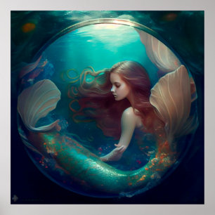 Póster sirena poster