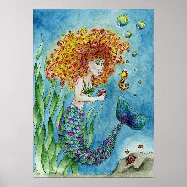 Póster Sirena - Poster de caballitos de mar (Frente)