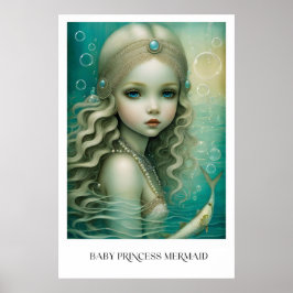 Póster Sirena Princesa de Bebé