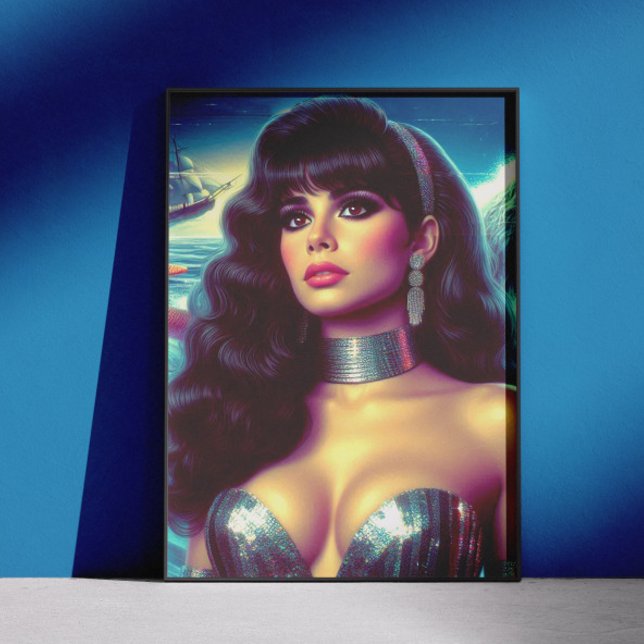 Póster Sirena Retro Pin-up (Subido por el creador)