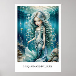Póster Sirena y balbuceos
