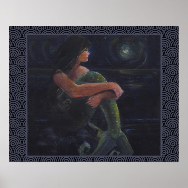 Póster Sirena y luna (Frente)