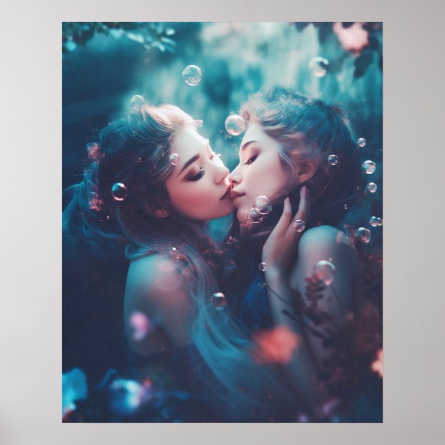 Póster Sirenas de lesbianas (Frente)