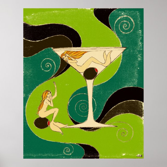 Póster Sirenas de un Martini (Frente)