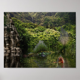 Póster Sirenas divirtiéndose.