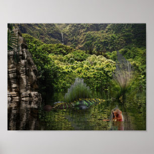 Póster Sirenas divirtiéndose.