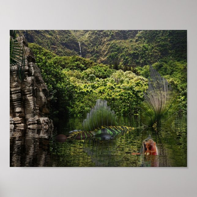 Póster Sirenas divirtiéndose. (Frente)
