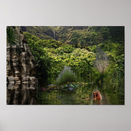 Póster Sirenas divirtiéndose.