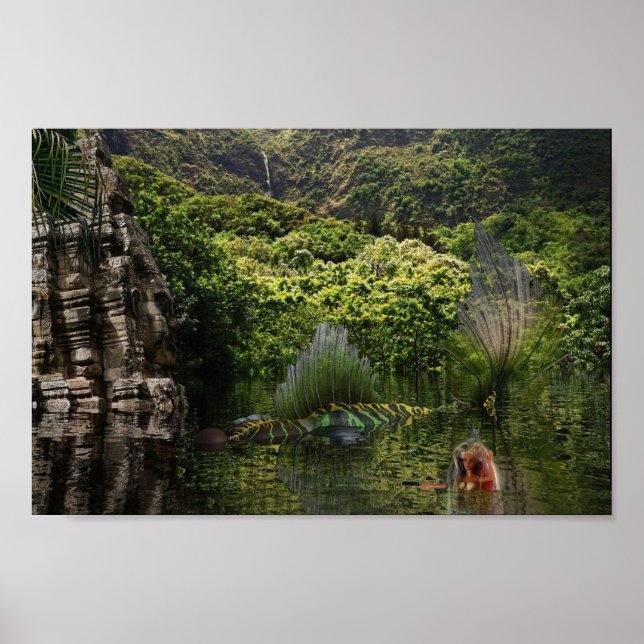 Póster Sirenas divirtiéndose. (Frente)