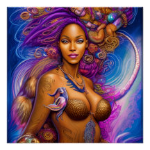 Sirenas negras Melanin Mermaid Ocean Sea Fun