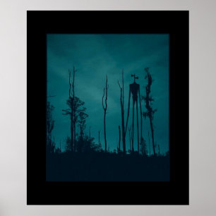 Póster Sirenhead Siren Head Horror Creepypasta