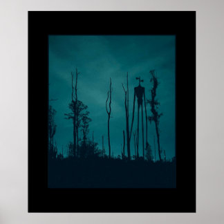 Póster Sirenhead Siren Head Horror Creepypasta
