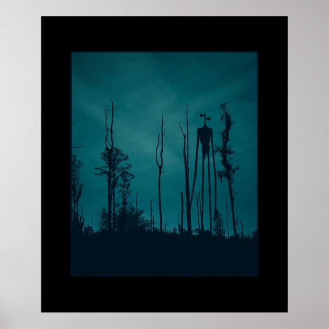 Póster Sirenhead Siren Head Horror Creepypasta (Frente)