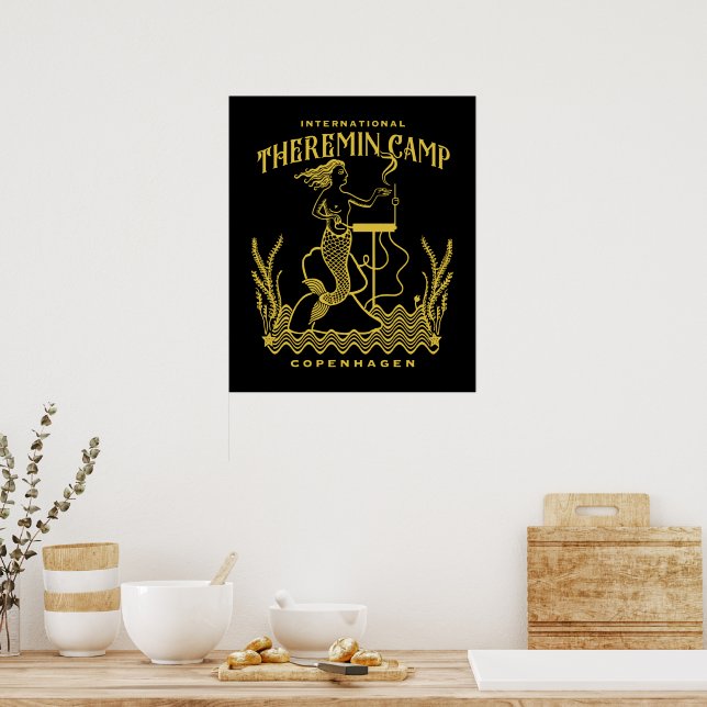 Póster Sirenita dorada (Cocina)