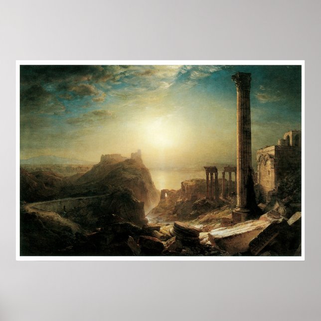 Póster Siria a orillas del mar, 1873 (Frente)