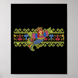 Póster Sirin Mitológico Eslavo Pagano Nórdico Antiguo K