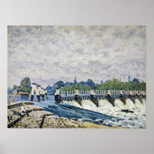 Póster Sisley - Molesey Weir Hampton Court