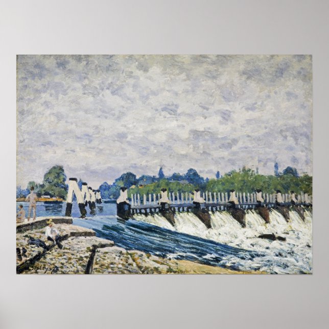 Póster Sisley - Molesey Weir Hampton Court (Frente)