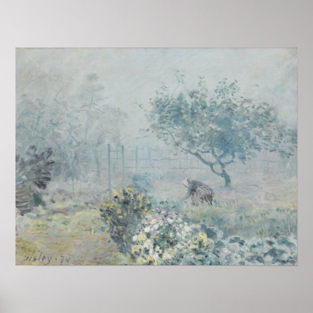 Póster Sisley - Niebla, Voisins (Frente)
