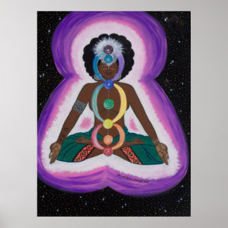 Póster Sista Soul meditando en los chakras