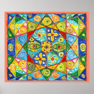 Póster Sistema abstracto