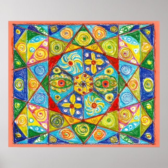 Póster Sistema abstracto (Frente)