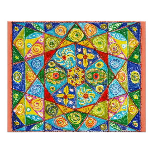 Póster Sistema abstracto (Anverso)