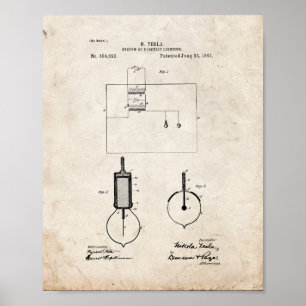 Póster Sistema de patente eléctrica de la iluminación -