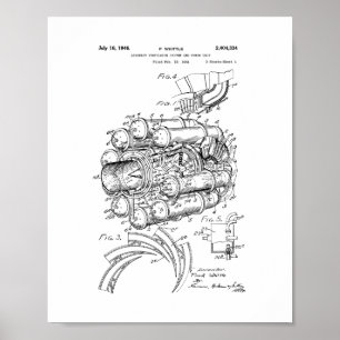 Póster Sistema De Propulsión De Aeronaves Y Patente De Un