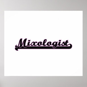 Póster Sistema de trabajo clásico del Mixologist