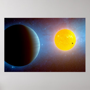 Póster Sistema Estrella Kepler-10.