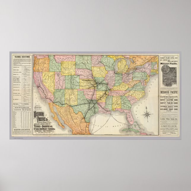 Póster Sistema ferroviario sudoccidental (Frente)