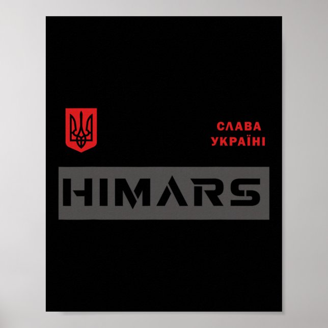 Póster Sistema Himars Militar Ejército Gloria a Ucrania  (Frente)