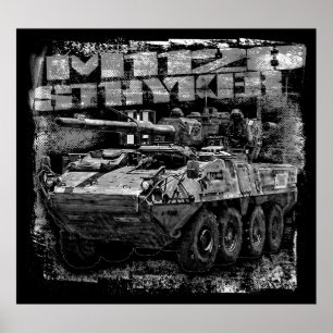 Póster Sistema móvil de pistolas M1128 Stryker