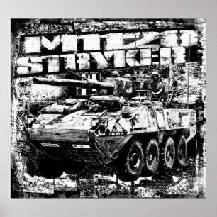 Póster Sistema móvil de pistolas M1128 Stryker