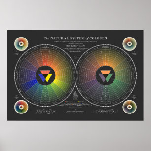 Póster Sistema Natural de Colores - Oscuro