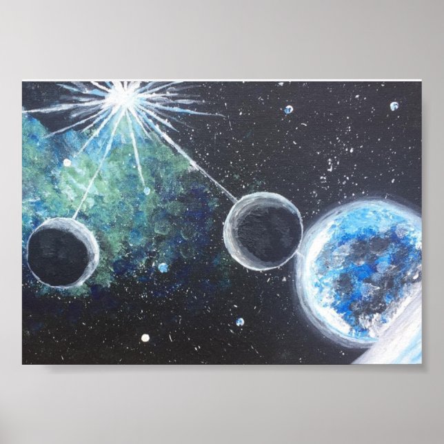 Póster sistema solar (Frente)
