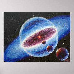 Póster Sistema solar